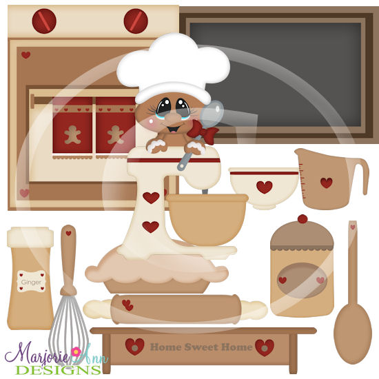 Sugar & Spice Kitchen SVG Cutting Files Includes Clipart - Click Image to Close